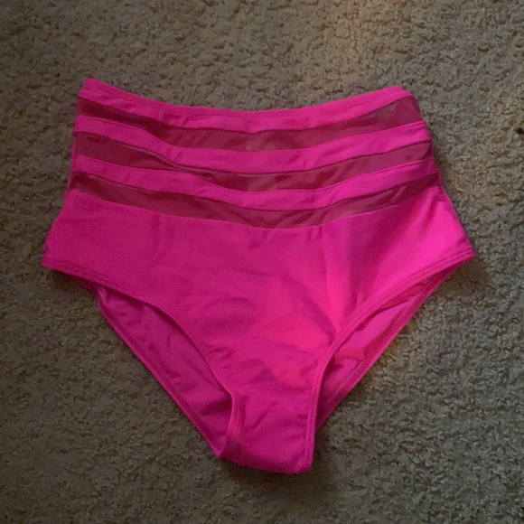 2 piece hot pink swimsuit. - Picture 4 of 5